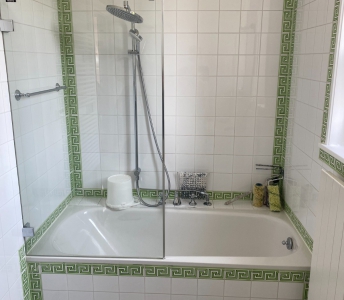 Réalisation de deux salles de bain en céramique, juin 2022, Pully